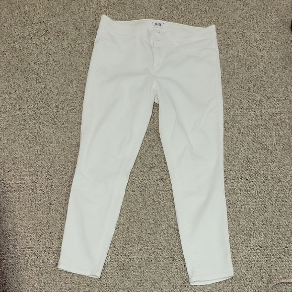 Paigewomen'sVerdugo Skinny Crop White Jeans Sz 32.